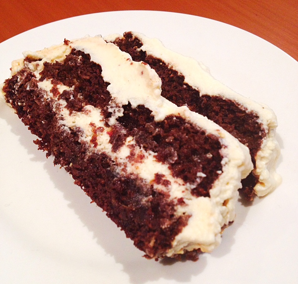 Chocolate Ripple Cake: No added Sugar, Cream, Flour, Butter or Gluten