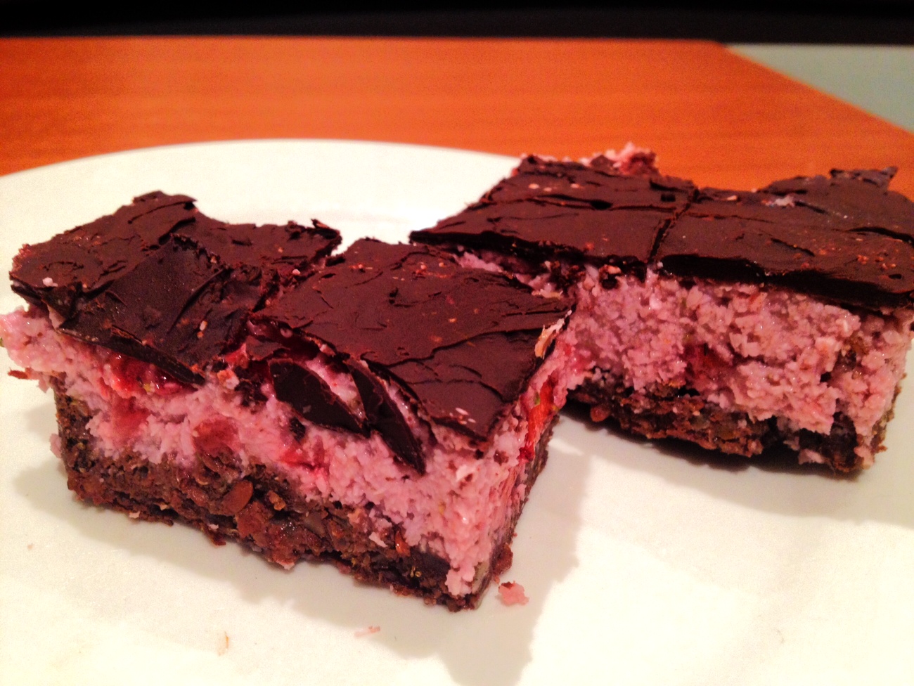 Strawberry and Coconut Slice: Butter, Sugar, Gluten Free