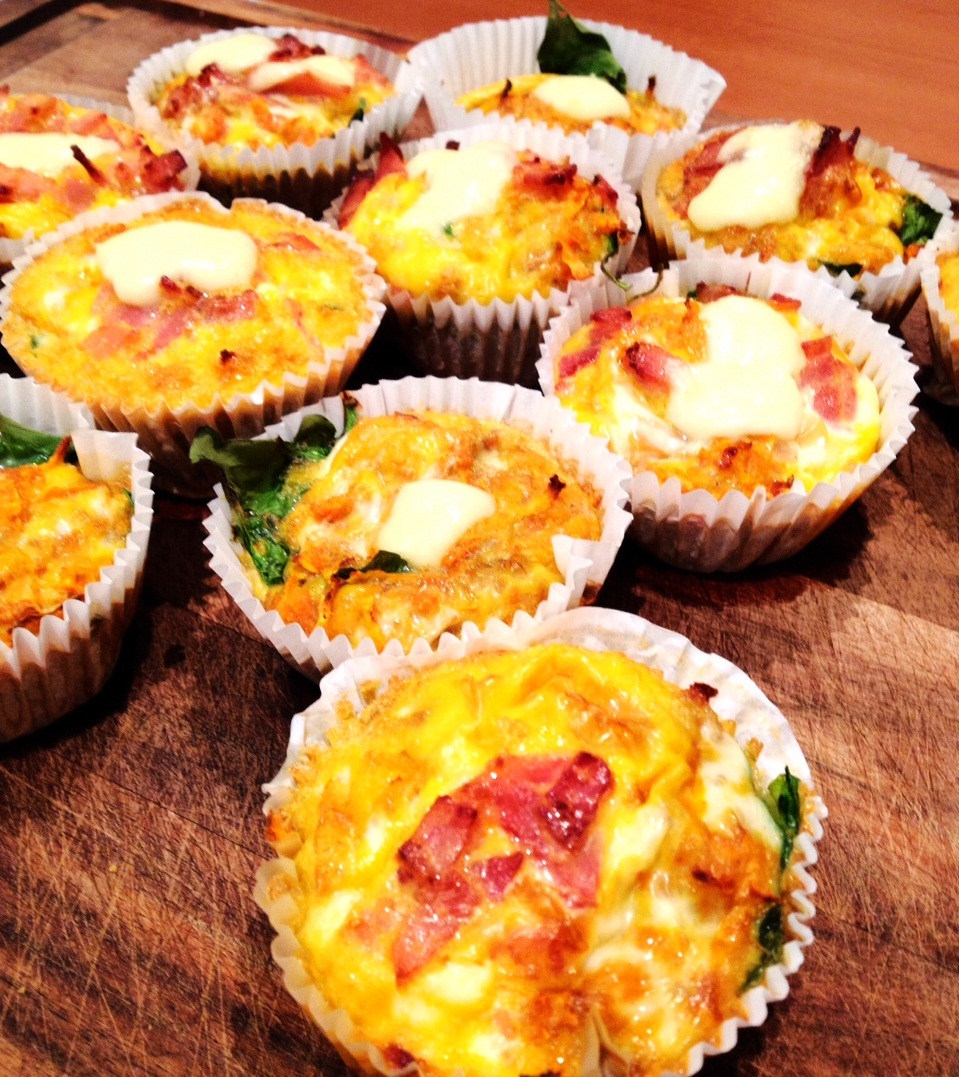 Sweet Potato and Bacon Breakfast Muffins
